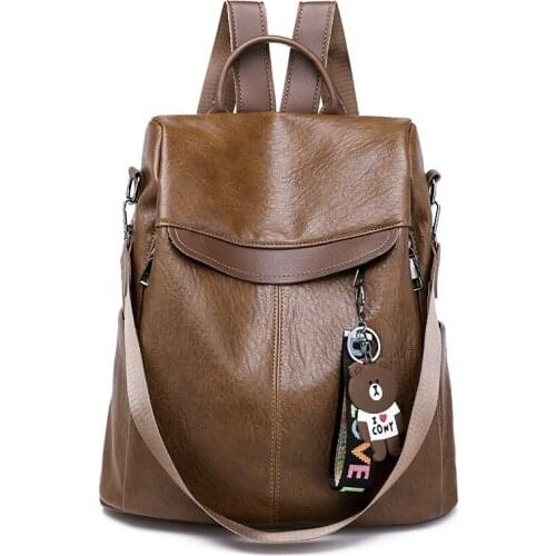 Backpack Women Bags Multifunction Female Backpack Girls SchoolbagTravel Backpack Leather Women