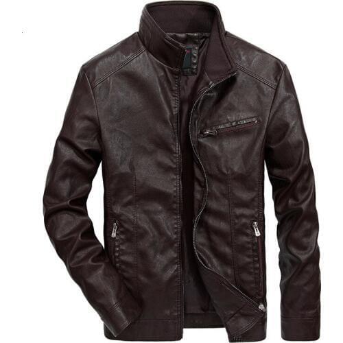 Youth Jacket Loose Coat Man Locomotive Increase Down Leather Clothing Leisure Time Youth Jacket Loose Coat