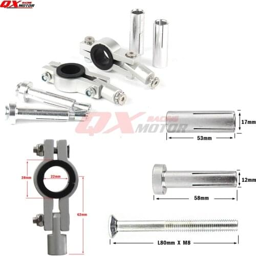 Motorcycle Dirt Bike ATV Quad 1-1/8 28mm Handlebar hand guards Clamps Mount Kit 22mm handguards Mount Parts Free shipping