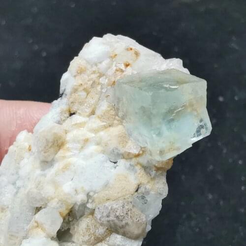 16.5gNatural rare grass green fluorite mineral specimen cluster healing crystal home decoration quartz gem collection ornaments