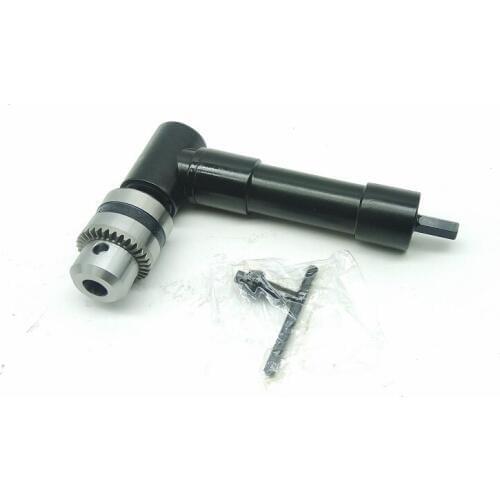 New 3/8" Right Angle Drill Attachment Bit 90 Degree Chuck Key Adaptor For Electric Tool Accessories 0.8-10MM