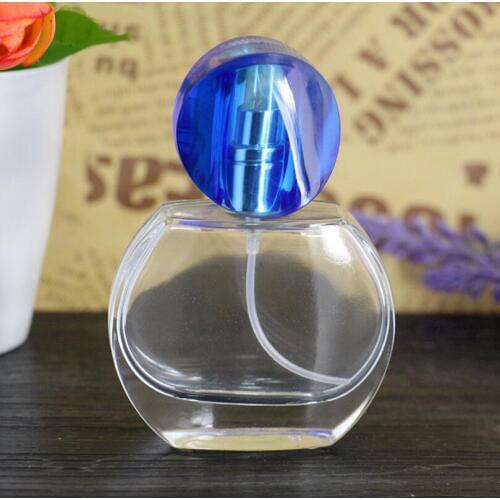 Wholesale 100Pcs/Lot 30ml Crystal Glass Perfume Bottle With Aluminum Nozzle Atomizer For Women