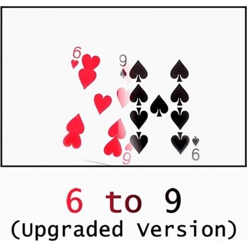 6 to 9 of Hearts Playing Cards Change Magic Tricks Flap Version Close Up Street Illusion Mentalism For Professional Magicians
