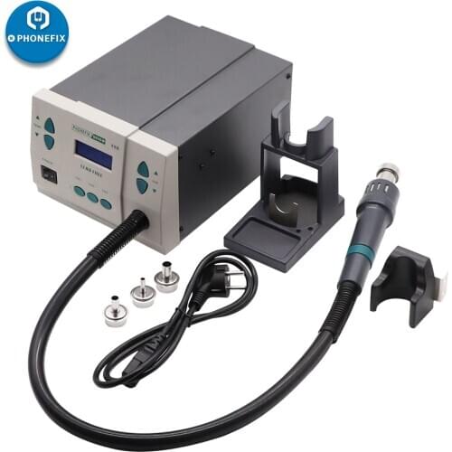 PHONEFIX 861DW 110V /220V Lead Free Hot Air Rework Station BGA Soldering Station with 3 Nozzles for Phone PCB Soldering Repair
