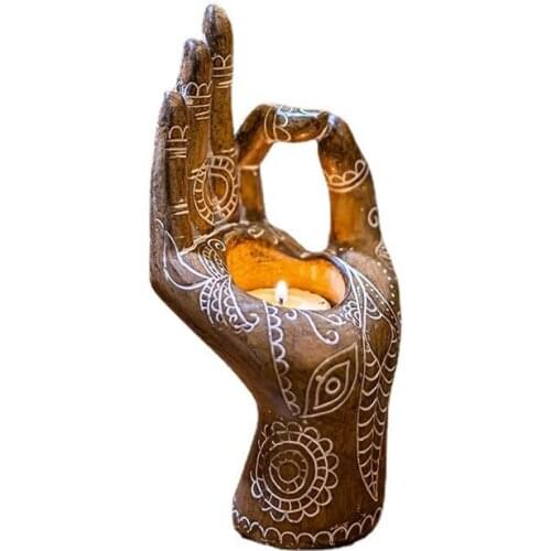 Bergamot Candle Holder Decoration American Home Candlelight Dinner Wedding Resin Craft Candle Holder Ornaments 17*8*7.5Cm