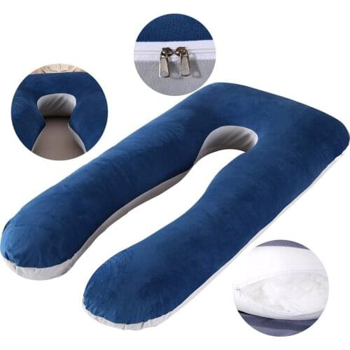 Maternity pillow 100% cotton multifunctional U-shaped waist support breastfeeding pillow