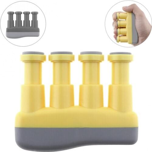Portable 3 colors option Finger Exerciser Tension Hand Grip Trainer Music Instrument for Guitar Bass Piano