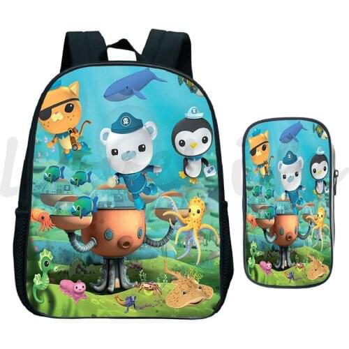 The Octonauts Backpack 2Pcs/set Mochila Kids Cartoon Kindergarten Backpacks for Girls Boys gifts School Bags Children Bookbag