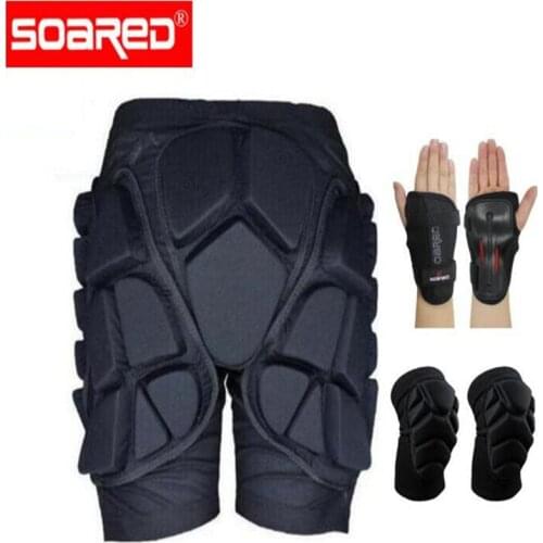SOARED Short Protective Hip Butt Pad Ski Skate Snowboard Skating Skiing Protection Drop Resistance Roller Padded Shorts