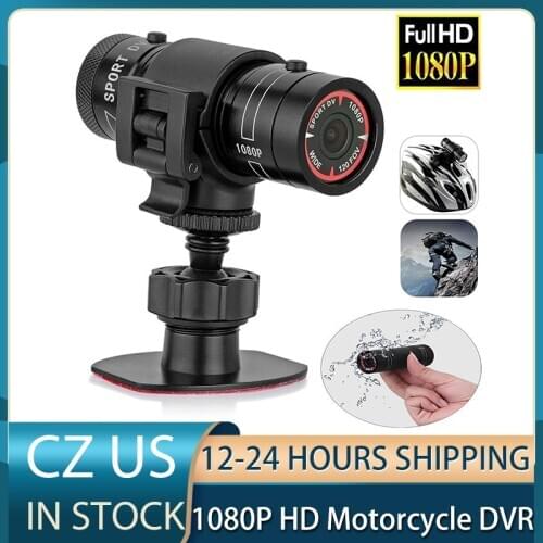 Motorcycle Camera Full HD 1080P Mini Sports DV Camera Bike Motorcycle Helmet Action DVR Video Cam Perfect For Outdoor Sports