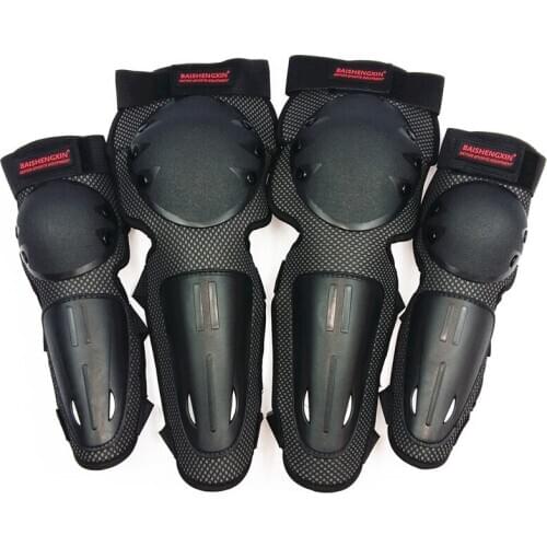Motorcycle knee and elbow riding off - road anti - fall protective foot protection four sets of elbow