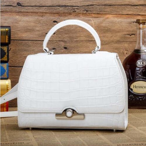 Ourui crocodile belly Female bag white The new Genuine leather female handbag women handbag