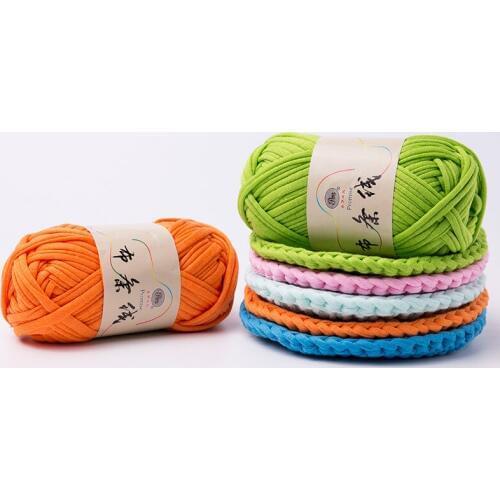 10pc Solid Color Soft Crochet Yarn Knitting Thread Cloth Thread DIY Crafts Cotton Wool Knitting Carpet Handbag Hands Kitting Yar