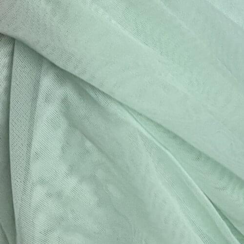 150cm width 1yard mint green super soft finer mesh tulle nylon spandex high stretch fabric for lingerie bra linging tights