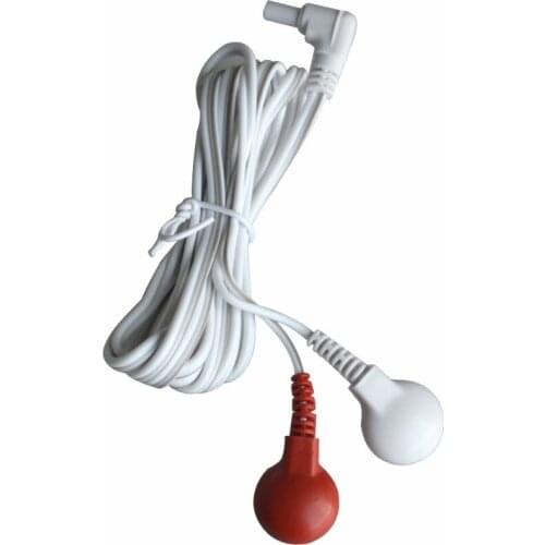 96Pcs/Lot DC Head 2.5mm Snap3 3.5mm Replacement Tens Unit Electrode Lead Wires/Cebles Red And White Button For Digital Massager