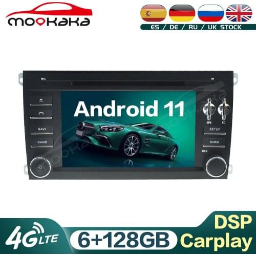 For Porsche Cayenne 2003 - 2010 Android 11 6G+128GB Car DVD Multimedia Player GPS Navigation Audio Stereo Head Unit Carplay DSP