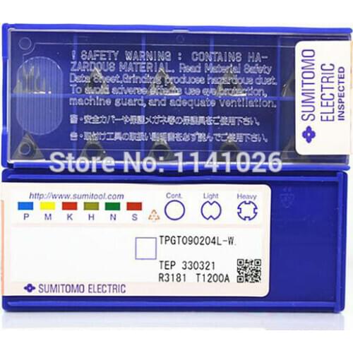 Free shopping 10PCS TPGT090204L W T1200A Boring blade inserts Carbide Cutter Turning tools Carbide inserts