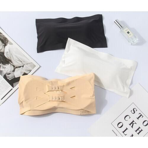 3D Sexy Lingerie Seamless Sport Bra U Type Backless Strapless Top Bra Push Up Bralette Brassiere Women Underwear zn03