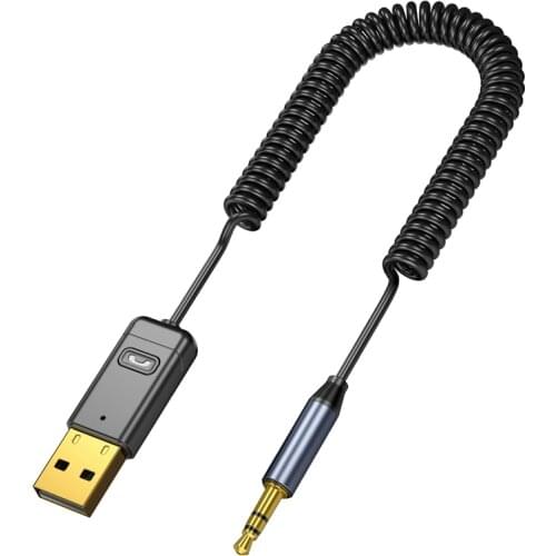 C11 Bluetooth Adapter Portable Car Audio Aux Hands-Free Call 2 in 1 USB Bluetooth Audio Receiving Transmitting Adapter