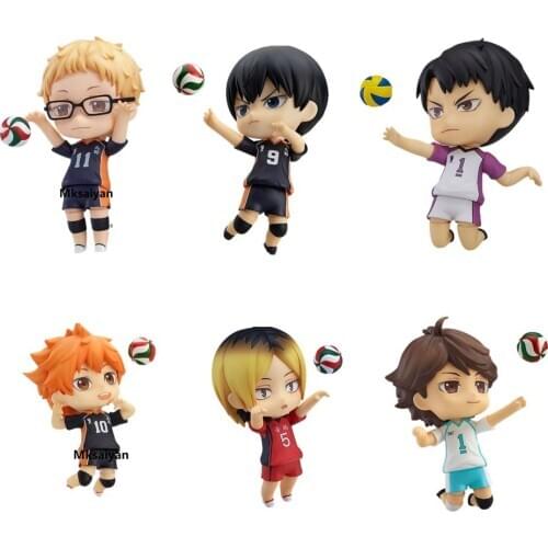 Anime Figure Haikyuu Ushijima Wakatoshi #789 Hinata Kageyama Tobio Oikawa Tooru #563 Kei Tsukishima #616 Action Sport Toys Doll