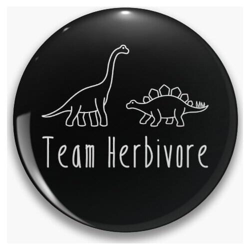 Team Vegan Soft Button Pin Badge Funny Collar Decor Lover Lapel Pin Creative Jewelry Metal Brooch Hat Clothes Women Fashion