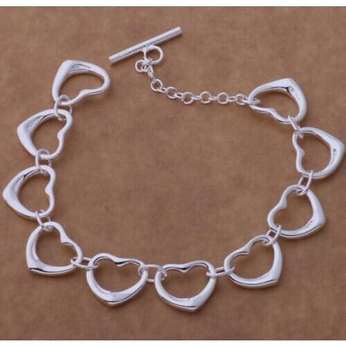 Beautiful fashion 925 sterling silver charm Bracelet Gorgeous jewelry suspicious to /bctajuaa cpfalgma AH190