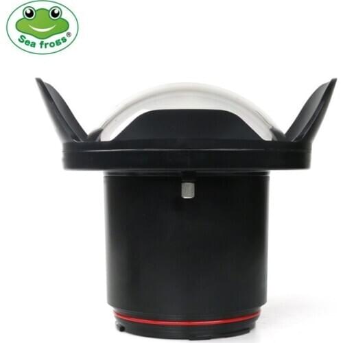 Seafrogs Newest diameter 106mm Fisheye Wide angle lens Dome Port for Canon 5D4/750D/760D Nikon D800/D810/D750/D500