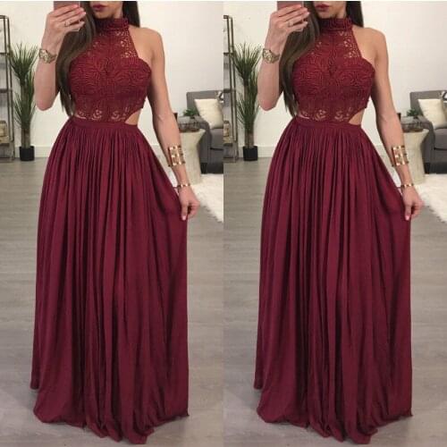 Hot Women Ladies Maxi Summer Long Evening Party Dress Beach Dress Sundress White Wine Red Clothes Long Dress Party Bridesmaids