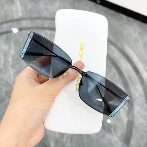 Small Vintage Sunglasses Men Retro Rectangle Sun Glasses for Women Brand Design High Quality Metal Frame Eyeglasses