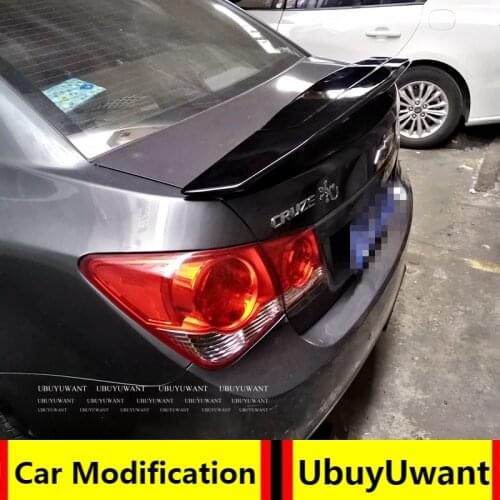 Car Lip Spoiler Universal For All Sedan Car ABS Plasitc Primer Color Rear Trunk Tail Wing For CRUZE SEDAN 2009 2010 2012 2013