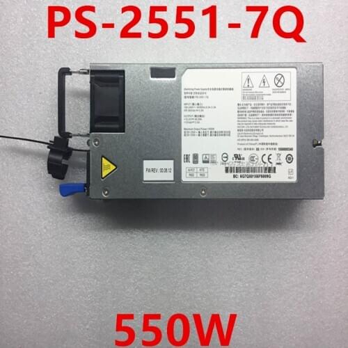 New Original PSU For Lenovo RD452x 550W Power Supply PS-2551-7Q PS-2551-7