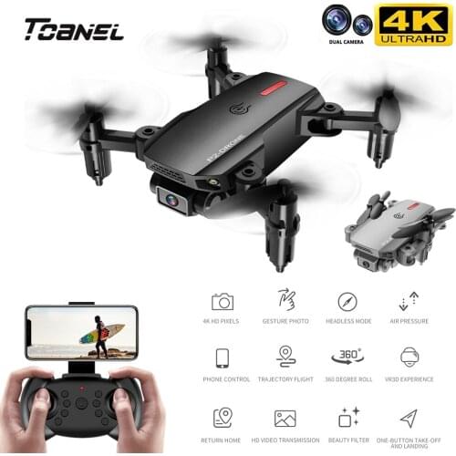 P2 Drone 4K HD Wide Angle Dual Camera WiFi FPV Visual Positioning Altitude Hold RC Drone Follow Me RC Quadcopter Toy