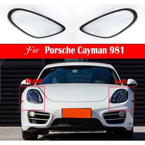 Headlight Lens For Porsche Cayman 981 Headlamp Cover Replacement Front Car Light Auto Shell Transparent Lampshade Bright Shade