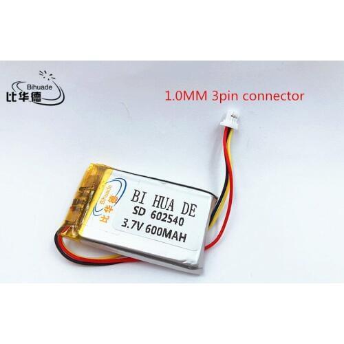 Li-po 602540 3.7V 600mAh Rechargeable li-Polymer Li-ion Battery For 358 388 portable set-top box DVR MP3 toys