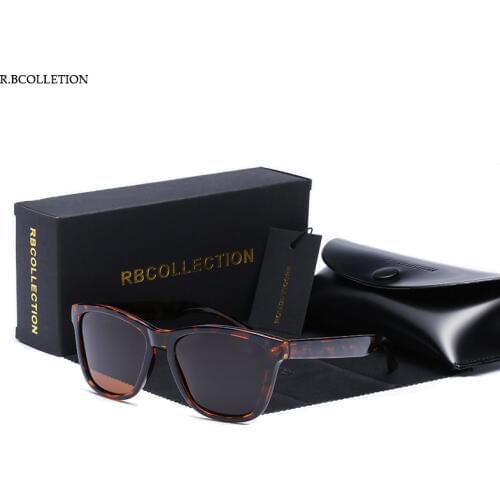 R.BCOLLECTION New Men Women Sunglasses Brand Design Polarized Mirror UV400 Vintage Sun Glasses Wrap Cool Driving 0717