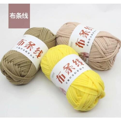 Cloth veil 100g Strip Thread Messenger Bag Graceful Handbag Cushion Wool No Pilling Strip Thread chunky yarn