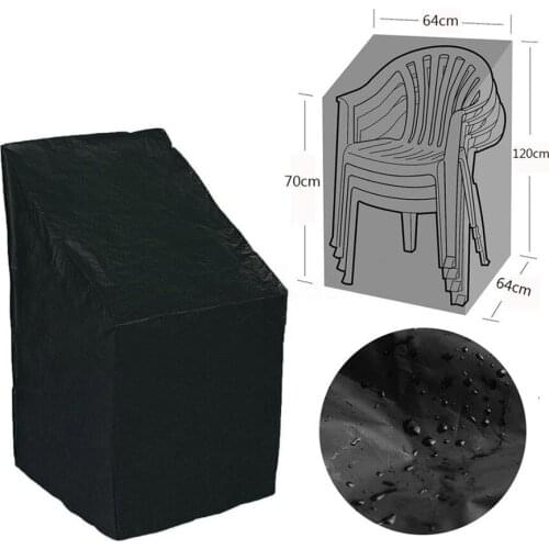 Stacked Chair Dust Cover Storage Bag Outdoor Garden Patio Furniture Protector High Quality Waterproof Dustproof Chair Organizer