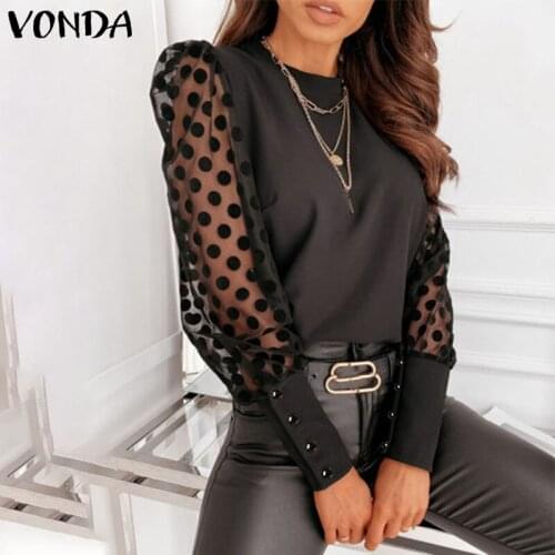 VONDA Womens Black Shirts