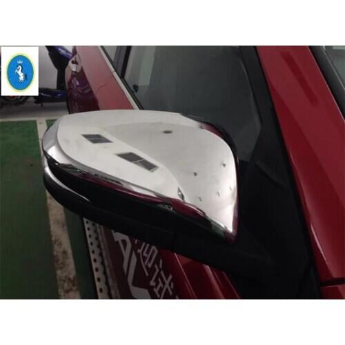 Yimaautotrims ABS ChromeExterior Fit For Toyota Toyota 4Runner 2013 - 2019 Rearview Mirror Shell Cap Cover Trim 2 Pcs / Set