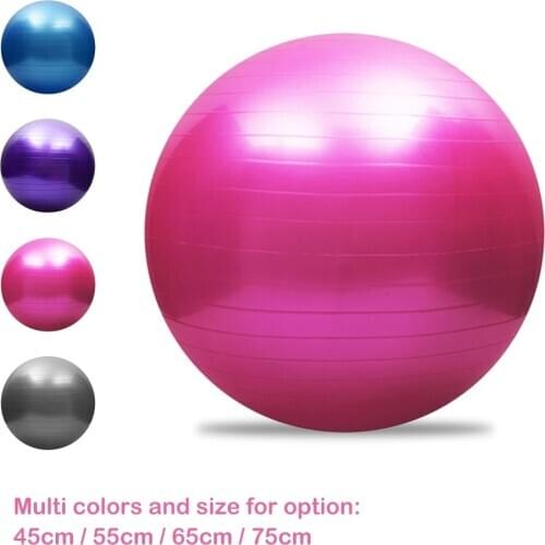 55/65/75cm Yoga Ball Pilates Fitness Balance Ball Gymnastic Pregnant Woman Delivery Exercise Fitness Midwifery PVC Ball