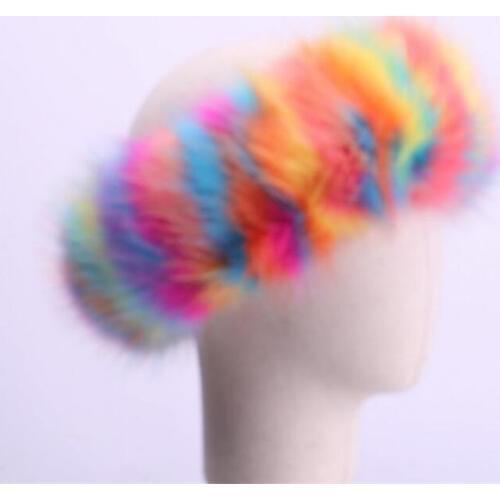 Womens Winter Faux Fox Fur Rain Boots Fluffy Stripe Furry High Snow Boots Woman Fur Home Female Warm Fur Home Shoes Size 35-43