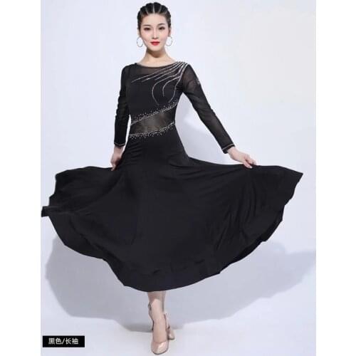New ballroom Dress long ballroom dance DRESS for women waltz standard ballroom COSTUMES