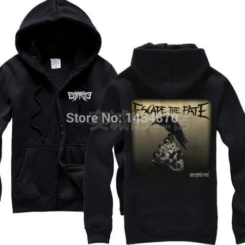 11 designs Harajuku Crow Escape The Fate Cotton Rock hoodies Skull king ring punk heavy metal sudadera tracksuit brand clothing