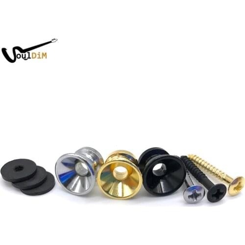 20pcs Metal Plating Strap Lock for Electric Acoustic Guitar Bass Guitar Accessories