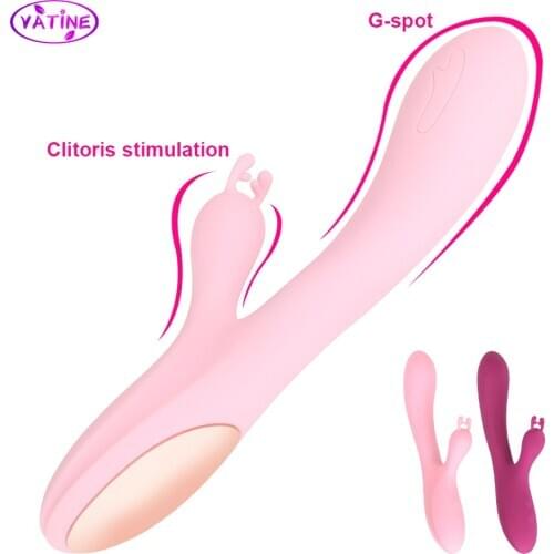 VATINE 2 Motors Womens Dildo Rabbit Vibrators For Clitoris Vagina Pussy Massager Sex Toys For Women Female Erotic Toyes Sex Shop