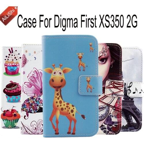 AiLiShi With Card Slot Case For Digma First XS350 2G Tracking Fashion Wallet Protective Cover Skin Hot Sale PU Flip Leather Case