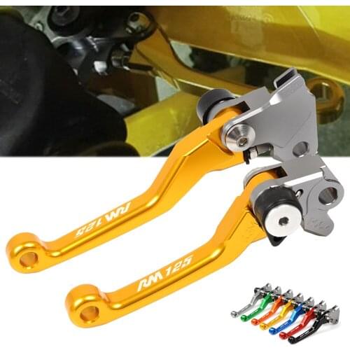 CNC Aluminum Motorcycles Adjustable Brake Clutch Levers For SUZUKI RM125 RM 125 1996-2003 1997 Motocross Dirt Bikes Pivot Levers