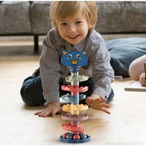 Baby Zhuanzhuanle Stacking Cup Ring Ring Game Props Kindergarten Early Education Childrens Toy Baby Track Ball