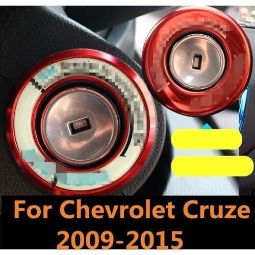 For Chevrolet Cruze 2009-2015 Luminous Car Ignition Key Ring Decor Sticker Car Styling Ignition Switch Protective Sticker