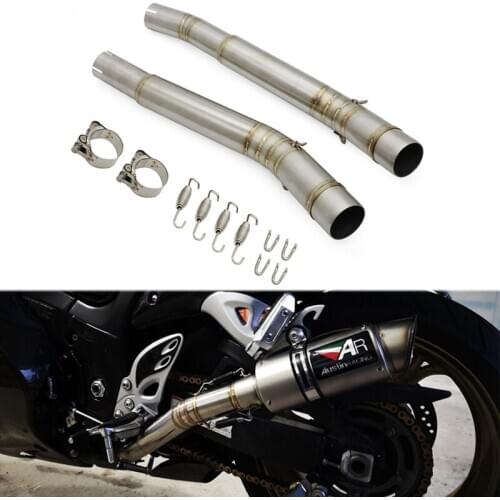 For Suzuki Hayabusa GSX1300R GSXR1300 Exhaust Middle Link Pipe Escape mid Connection Pipe System 2008 - 2017